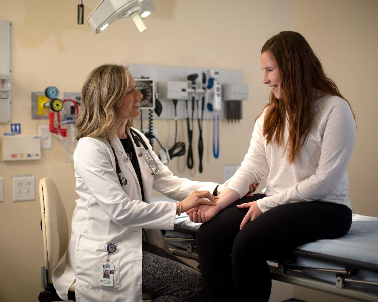 nurse with patient