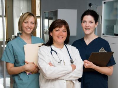 image of three nurses